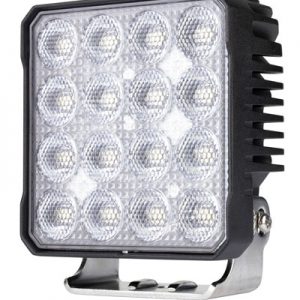 LED Work Light Square Flood Beam 10-30V 16 x 6W S8 LED's 94W 7400lm TMT IP67 127x55x112mm Roadvision