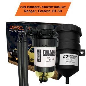 FUEL MANAGER PRE-FILTER PROVENT DUAL KIT FORD RANGER EVEREST MAZDA BT-50||FUEL MANAGER PRE-FILTER PROVENT DUAL KIT FORD RANGER EVEREST MAZDA BT-50 1